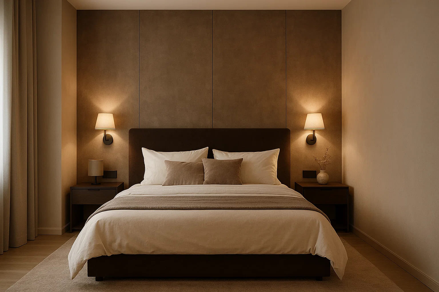 Комбинирование декоративных покрытий и освещения